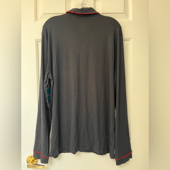 NWT Tommy John Men’s Long Sleeve Button-Down Pajama Top M - Picture 8 of 11